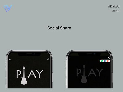 Social Share 010 dailyui share social ui