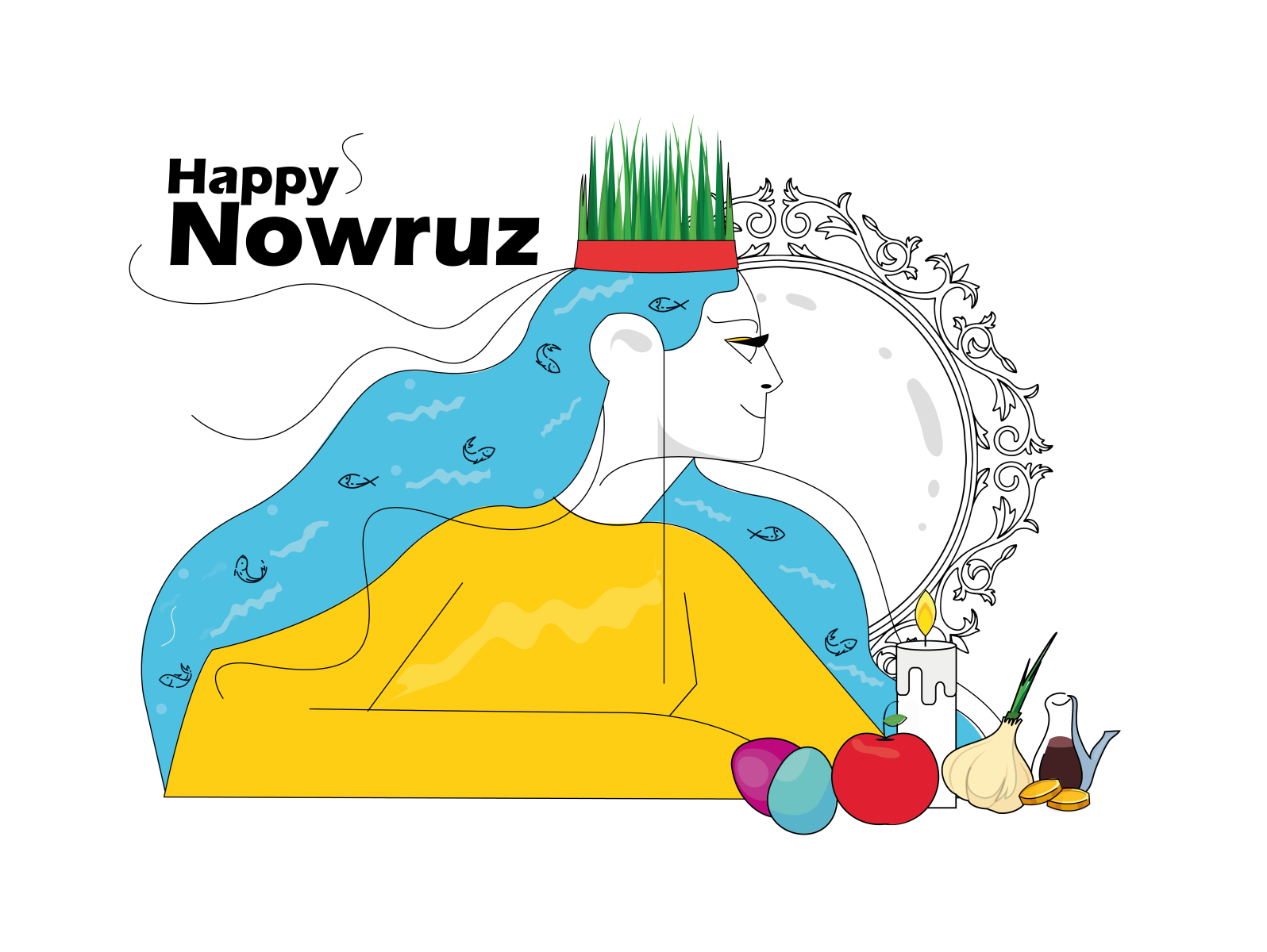 Happy Nowruz by Sodeh Mohammadabadi on Dribbble