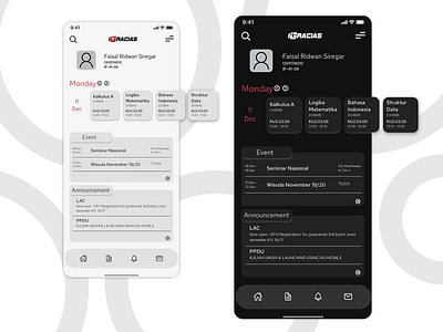 iGracias Redesign with Dark Mode dark mode dark ui igracias iphone ui