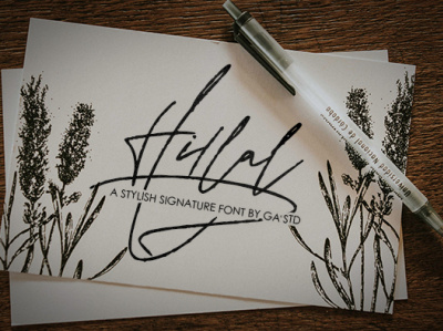 Hillal - A Stylish Signature Font