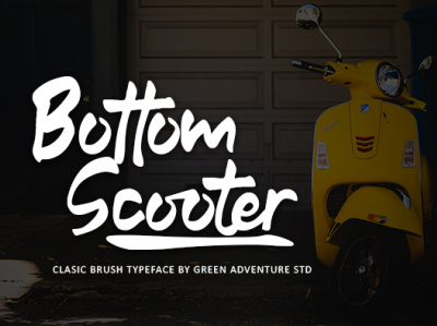 Bottom Scooter beautifull branding design font font design handlettering handmade illustration lettering typography