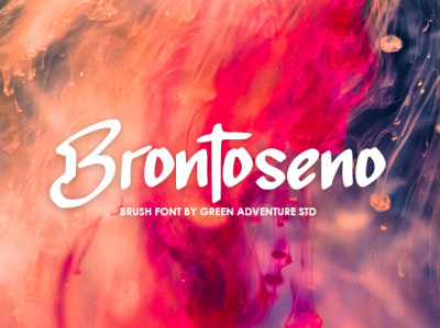 Brontoseno - Brush Font beautifull branding design font font design handlettering handmade illustration lettering typography