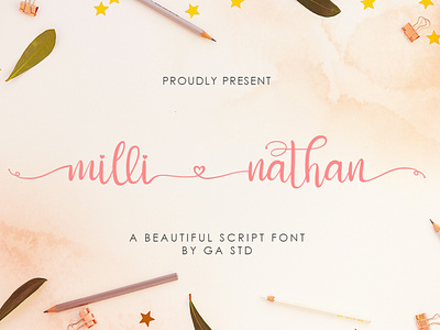 Milli Nathan abc beautifull calligraphy design font font design hand lettering handlettering handmade illustration lettering luxury typography wedding invitation