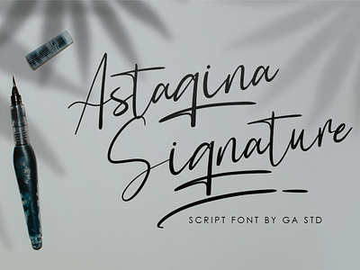 Astagina Signature - Free Font