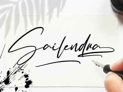 Sailendra - Signature Font