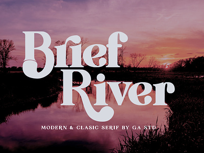 Brief River - Modern & Clasic Serif Font beautifull branding design display font font design handmade illustration logo sans serif typography