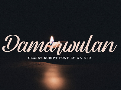 Damarwulan - Classy Script Font beautifull branding design font design graphy handmade illustration invitation logo most typography ui vector