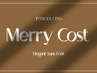 Merry Cost - Elegant Sans Font