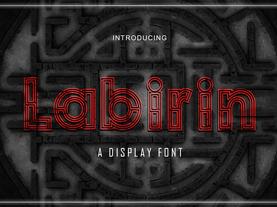 Labirin - A Display Font