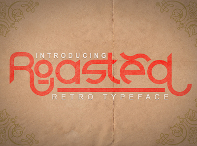 Roasted-Retro Typeface 2019 adobe illustrator ai beautifull branding community font design handmade illustration typography