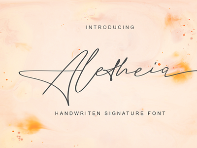 Aletheia | A Handwritten Signature Font