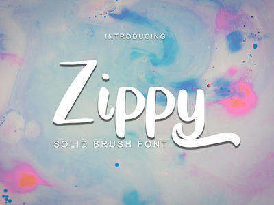 Zippy - Solid Brush Font