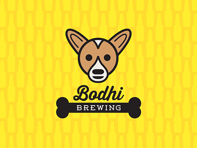 Bodhi Brewing beer brewery color design dog graphic design illustration lines logo pattern typography