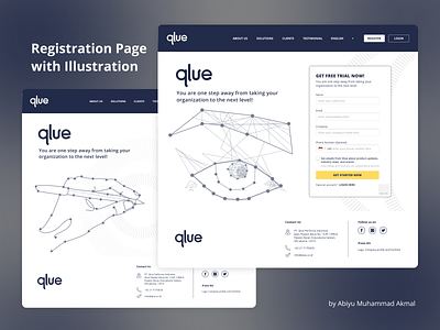 Registration Page - Web UI/UX Design & Illustration