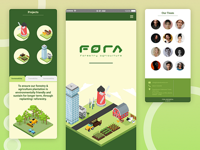 Fora Indonesia Landing Page - Mobile UI/UX Design