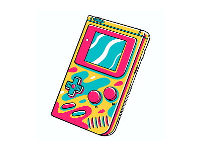 90's Vibe - Game Boy Vector Illustration