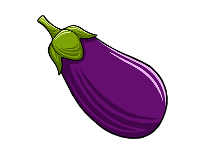 Aubergine Vector Illustration