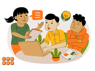 Teamwork Vector Illustration #05