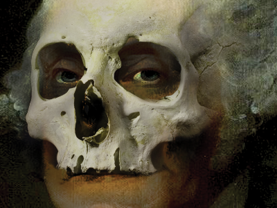 George Washington Skull evil metal skull