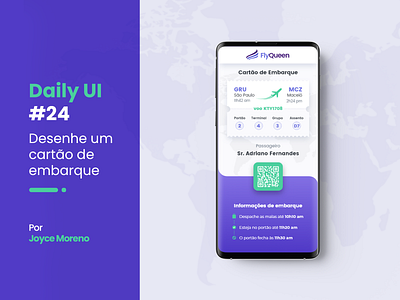 Daily UI - Cartão de Embarque design ui ux web