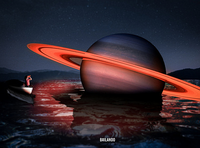 S A T U R N design galaxy graphic design imagination manipulation photoshop planets saturn serrealisim