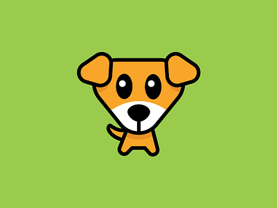 Cute Dog Cartoon animal cartoon dog flat illustration logo logo design logotype mascot minimal vector