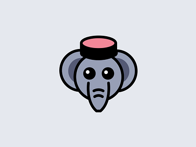 Cute Elephant Cartoon branding cartoon cartoon character cute animal elephant friendly mascot graphic design icon identity illustration logo mascot