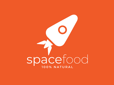 SPACEFOOD - Logo Design branding design flat graphic design icon identity illustration illustrator logo minimal typography vector