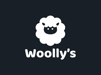 WOOLLY'S - Logo Design branding design flat graphic design icon identity illustration illustrator logo minimal typography vector