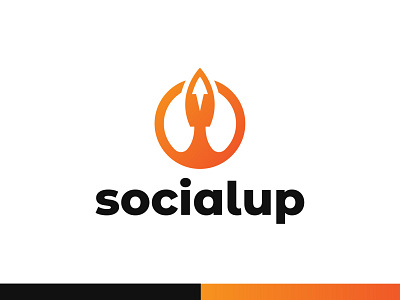 SOCIALUP - Logo Design branding business logo flat graphic design icon identity logo logo design logos logotype minimal mockup mockups modern logo modern logos