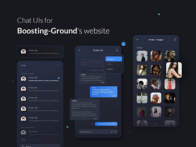 Boosting-Ground chat redesign chat esport game gaming minimal mobile mobile chat uiux website website chat