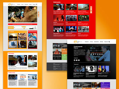 Redesign Institutional Channel Web (Colombia Public TV Channel) design redesign ui user experience user interface user interface design ux visual design web design webdesign website design