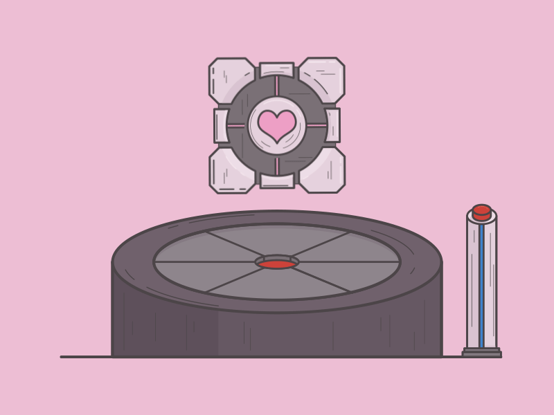 Companion Cube designs, themes, templates and downloadable graphic elements  on Dribbble