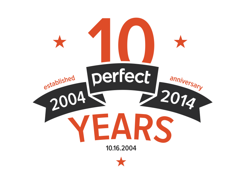 Perfect Is 10 after effects animation anniversary badge established motion design motion graphics perfect