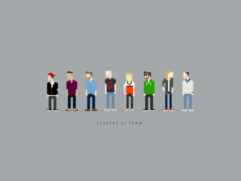 Pixel Squad Life characters 2d animation animation motion design after effects pixel 8-bit