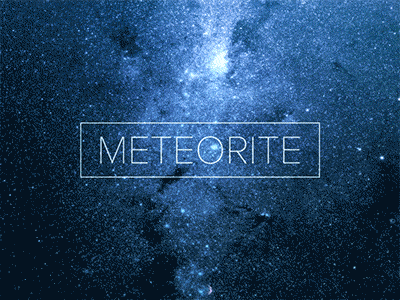 Meteorite after effects animation meteorite motion design music space