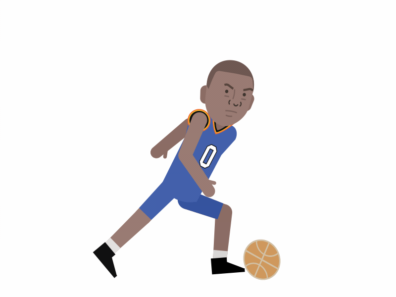 SportsManias - Russel Westbrook 2d after effects animation character motion design sports