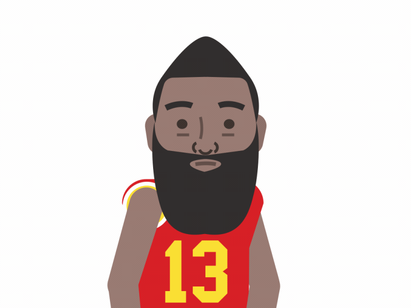 SportsManias - James Harden 2d after effects animation character motion design sports