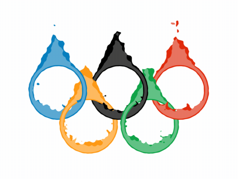 Olympic Rings Of Fire