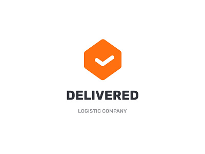 Delivered - Logo Template branding delivered delivery design logistic logo package templates vector