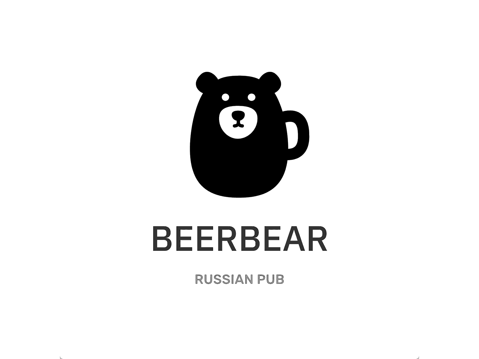 Beer Bear - Logo Template animation bear beer branding design drink logo pub russia templates vector