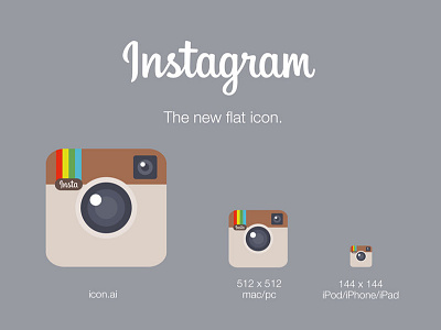 Instagram Flat Icon app flat icon instagram