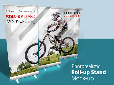 Roll-up Stand Mock up banner mock up mockup photo realistic rollup mock up showcase stand stand mockup stationary