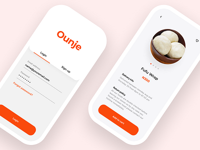 Food Order & Delivery App app delivery design food food app mobile order ui