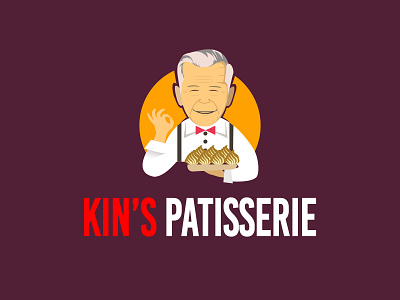 KIN'S PATISSERIE bakery bakery logo branding design illustration logo logo a day logo bakery logo design logo kue logo roti logodesign logos logotype
