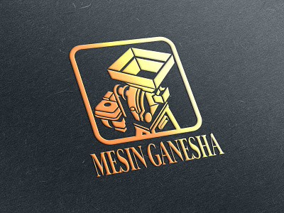 MESIN GANESHA branding design illustration logo logo design logo designer logo industri logo penggiling logodesign logos logotype penggiling vector