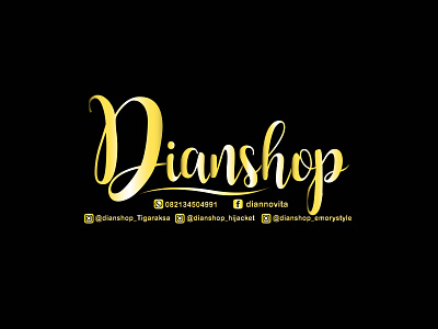 Dianshop branding design illustration logo logo design logo olshop logos logotype olshop vector