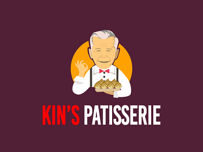 KIN'S PATISSERIE bakery bakery logo branding design illustration kue logo logo design logo designer logo kue logodesign logos logotype vector