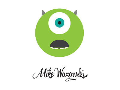 Mike Wazowski animated film green illustration inc mike wazowski monsters pixar