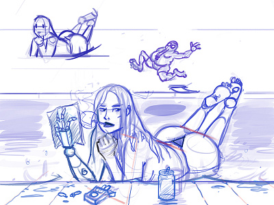 sketch comic concept draw drawing illustration sketch woman